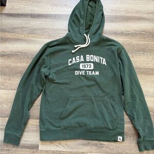 Casa Bonita Dive Team Men's Hooded Pullover - Forest Green